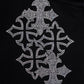 Multiple Cross Pierced Zip Hoodie Women'S