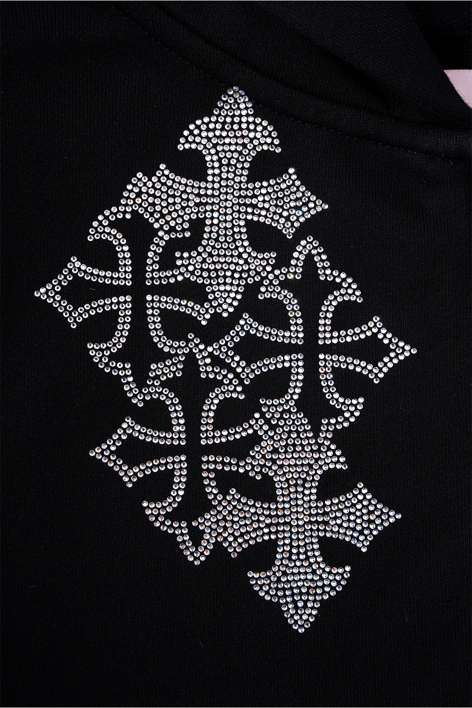Multiple Cross Pierced Zip Hoodie Women'S