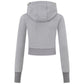 Multiple Cross Pierced Zip Hoodie Women'S
