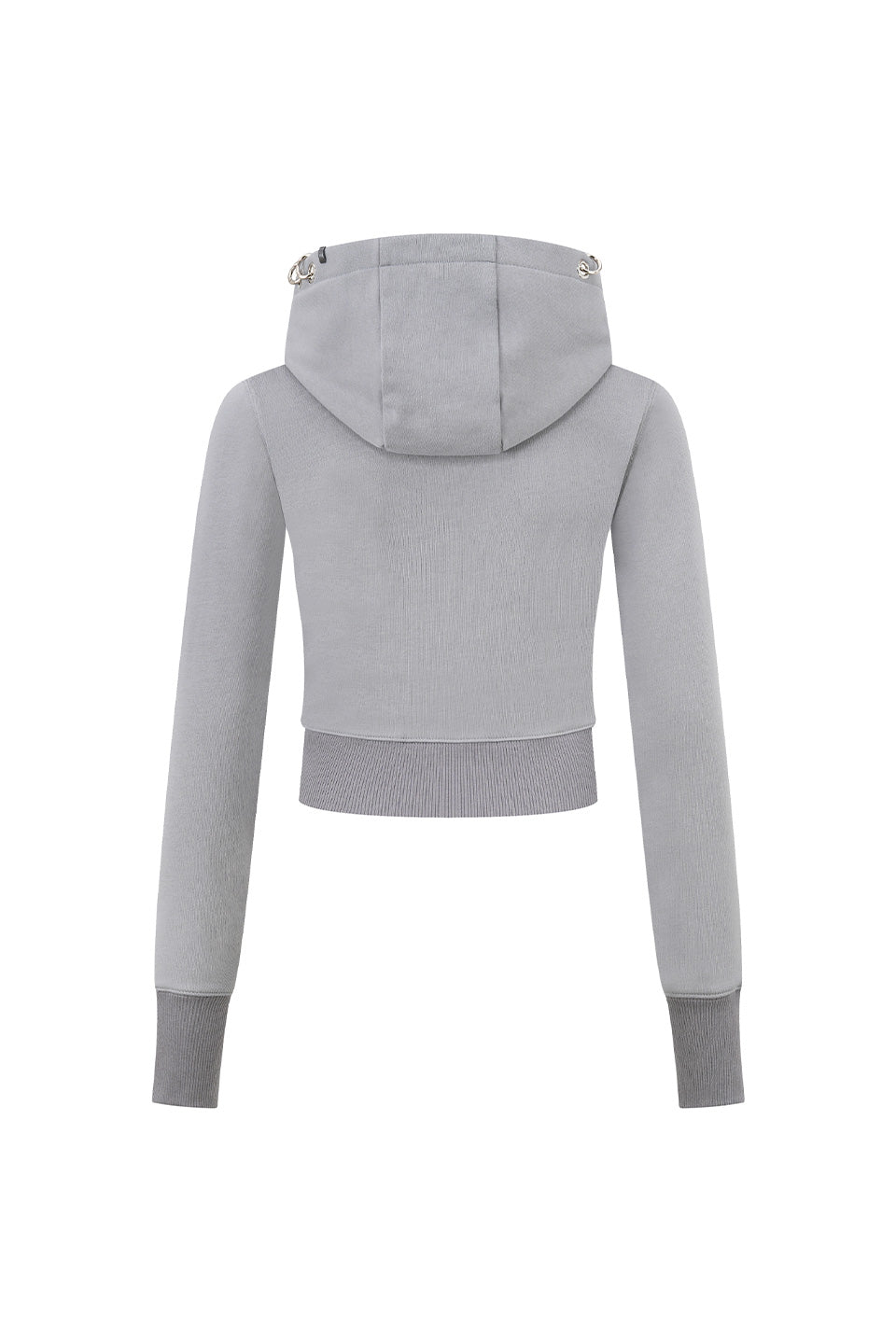 Multiple Cross Pierced Zip Hoodie Women'S