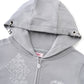 Multiple Cross Pierced Zip Hoodie Women'S