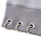 Multiple Cross Pierced Zip Hoodie Women'S