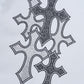 Multiple Cross Rhinestone Tee