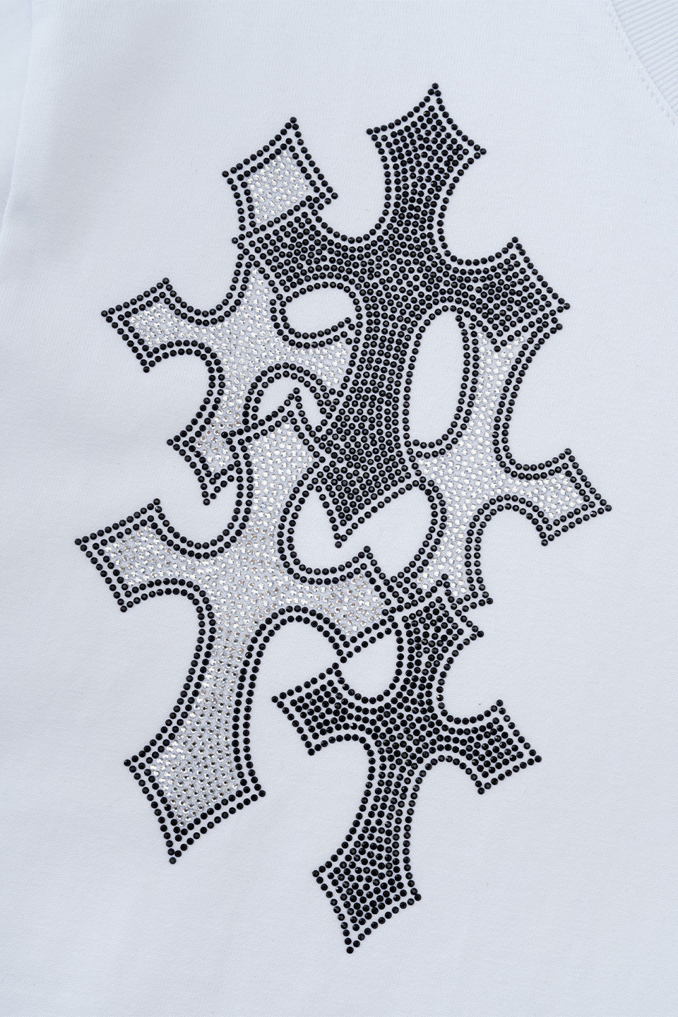 Multiple Cross Rhinestone Tee