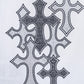 Multiple Cross Rhinestone Tee