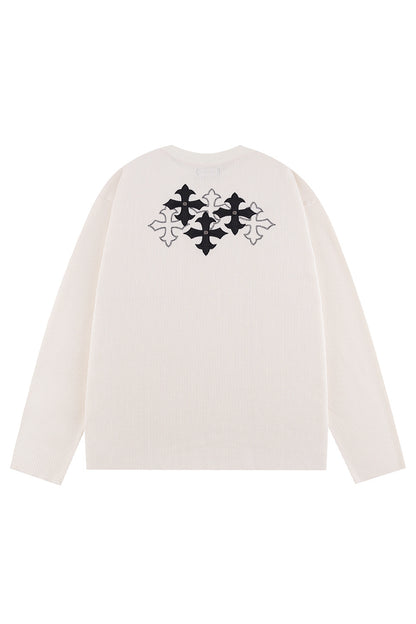 Multiple Cross Thermal Long Sleeve Tee