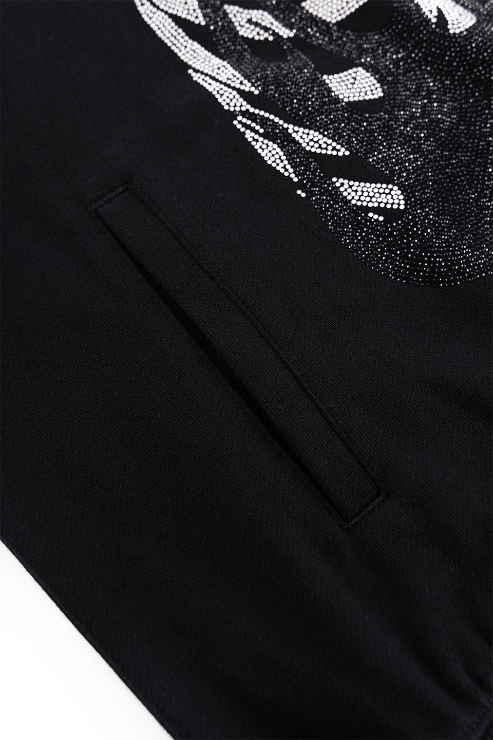 Noremid X Supplier Rhinestone Fire Bones Zip Hoodie｜SUPPLIER