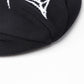 Noremid X Supplier Spider Web Cross Leather Patch Beanie