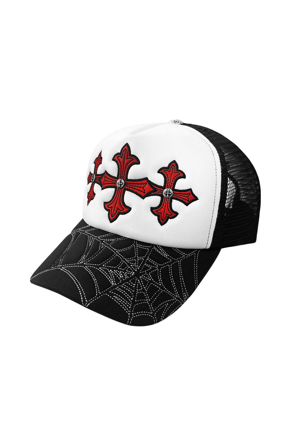 【予約商品】Noremid X Supplier Spier Web Cross Leather Patch Mesh Cap【1月下旬お届け】