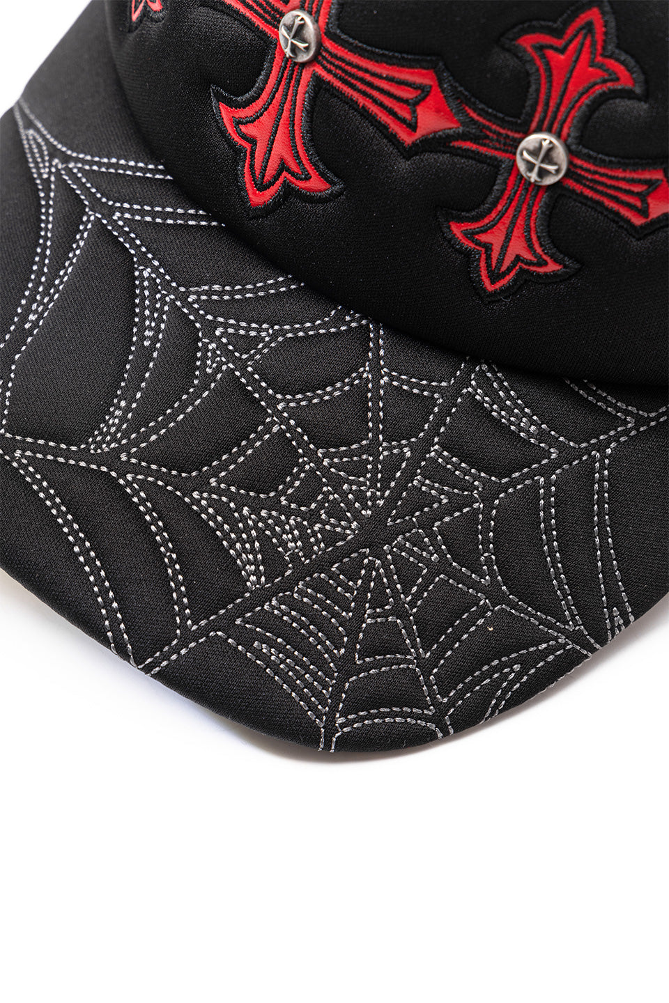 Noremid X Supplier Spier Web Cross Leather Patch Mesh Cap