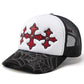 Noremid X Supplier Spier Web Cross Leather Patch Mesh Cap