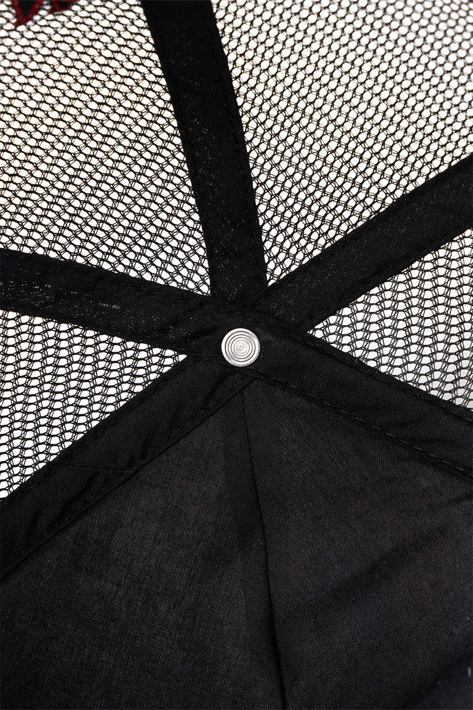 Noremid X Supplier Spier Web Cross Leather Patch Mesh Cap