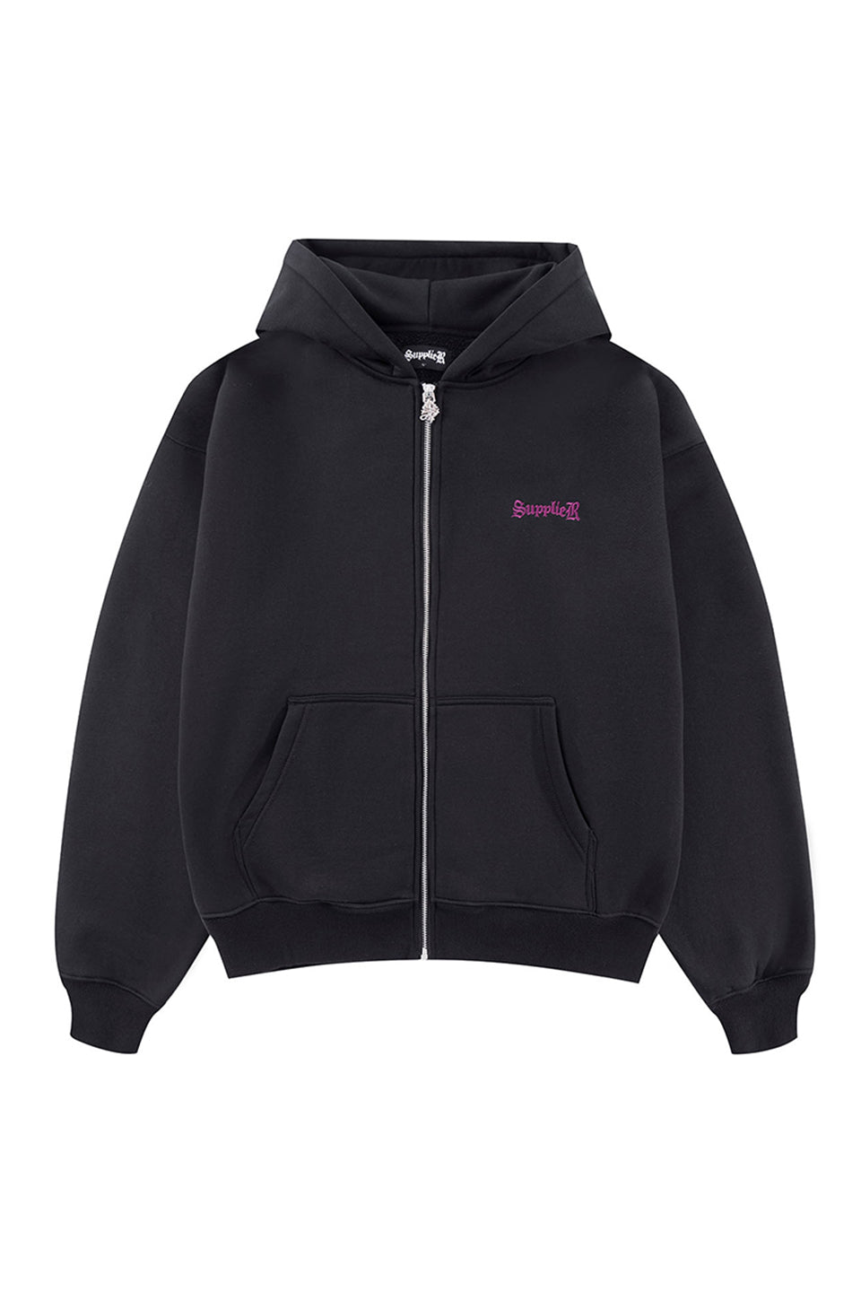 Outline Cross Zip Hoodie