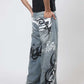 Nu Metal Graffiti Jeans