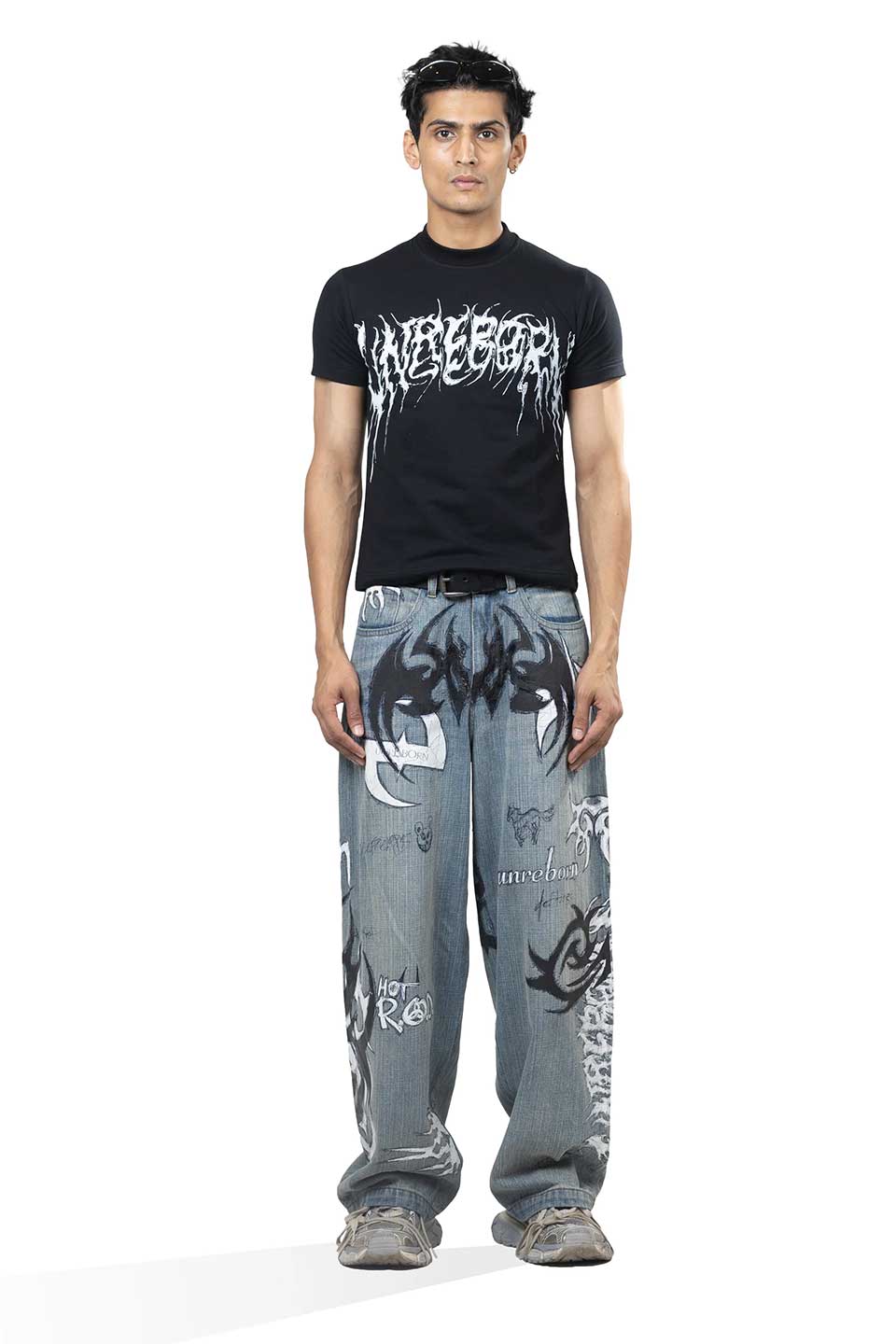 Nu Metal Graffiti Jeans