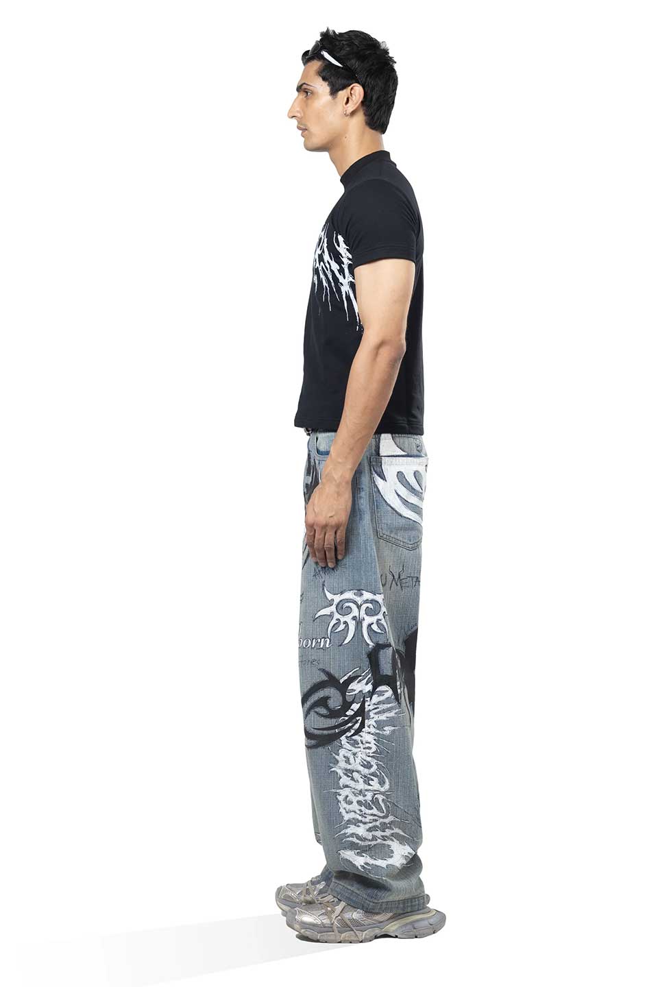 Nu Metal Graffiti Jeans