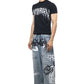 Nu Metal Graffiti Jeans