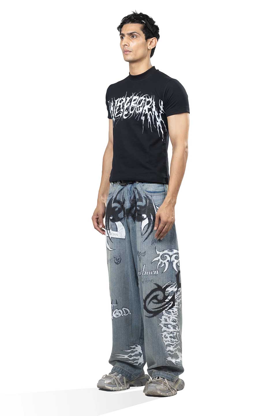 Nu Metal Graffiti Jeans