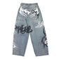 Nu Metal Graffiti Jeans