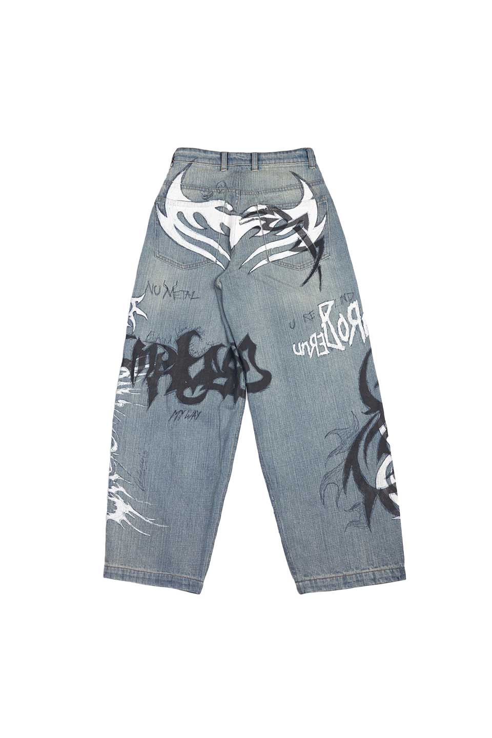 Nu Metal Graffiti Jeans