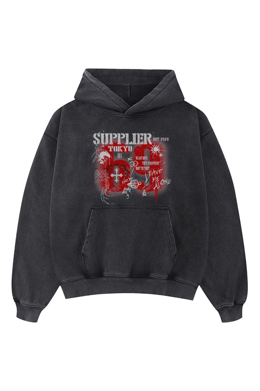Numbering Graffiti Hoodie