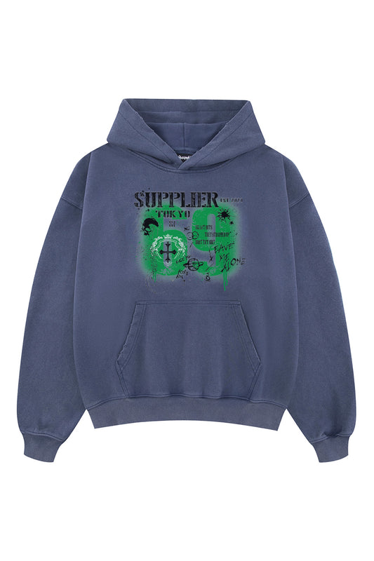 Numbering Graffiti Hoodie