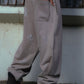 Outline Cross Rhinestone Sweat Pants