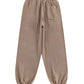 Outline Cross Rhinestone Sweat Pants