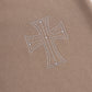Outline Cross Rhinestone Sweat Pants