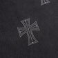 Outline Cross Rhinestone Sweat Pants