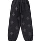 Outline Cross Rhinestone Sweat Pants