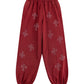 Outline Cross Rhinestone Sweat Pants