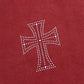 Outline Cross Rhinestone Sweat Pants