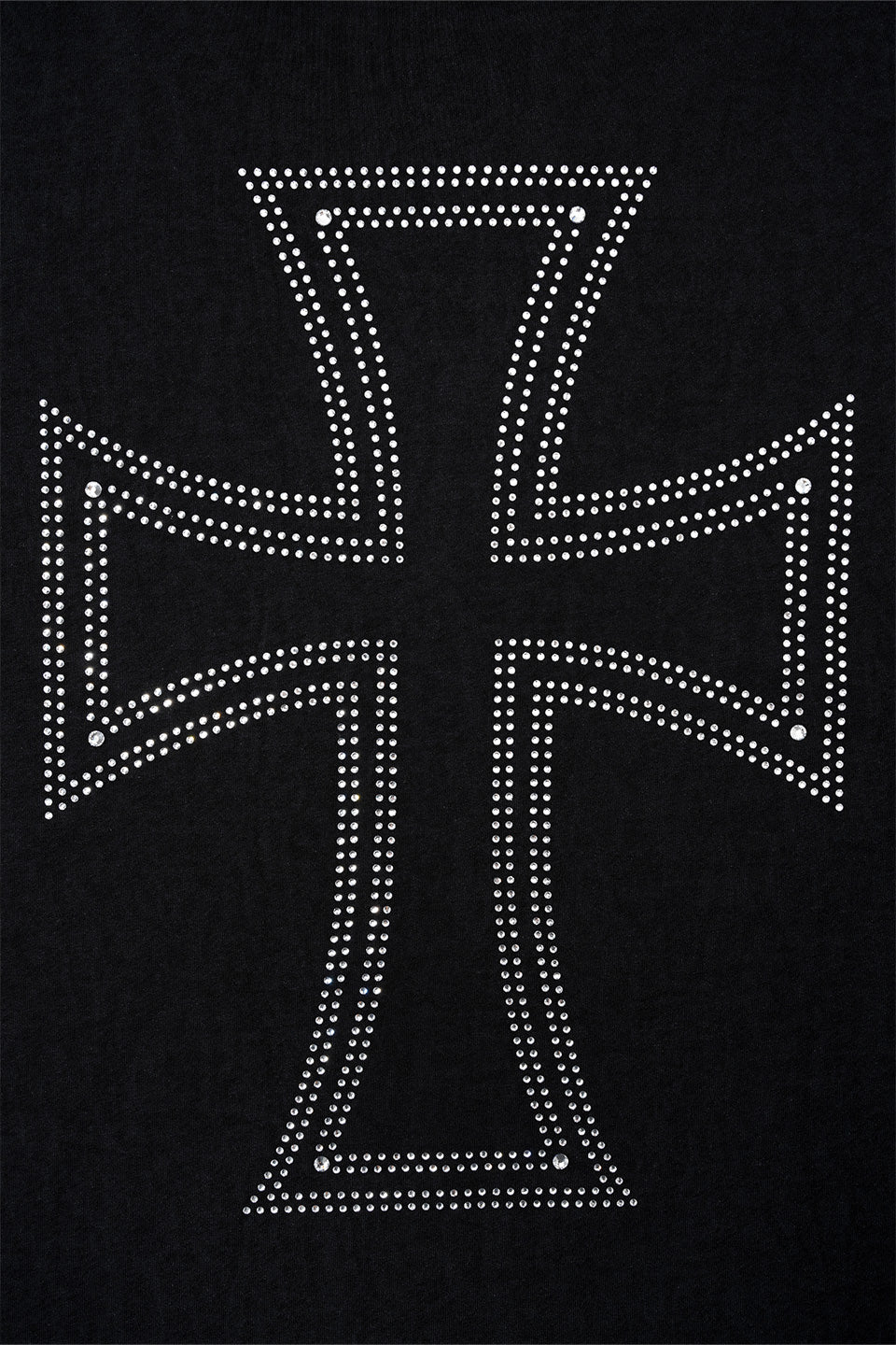 Outline Cross Rhinestone Tee