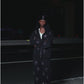 Outline Cross Rhinestone Zip Hoodie