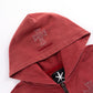 Outline Cross Rhinestone Zip Hoodie