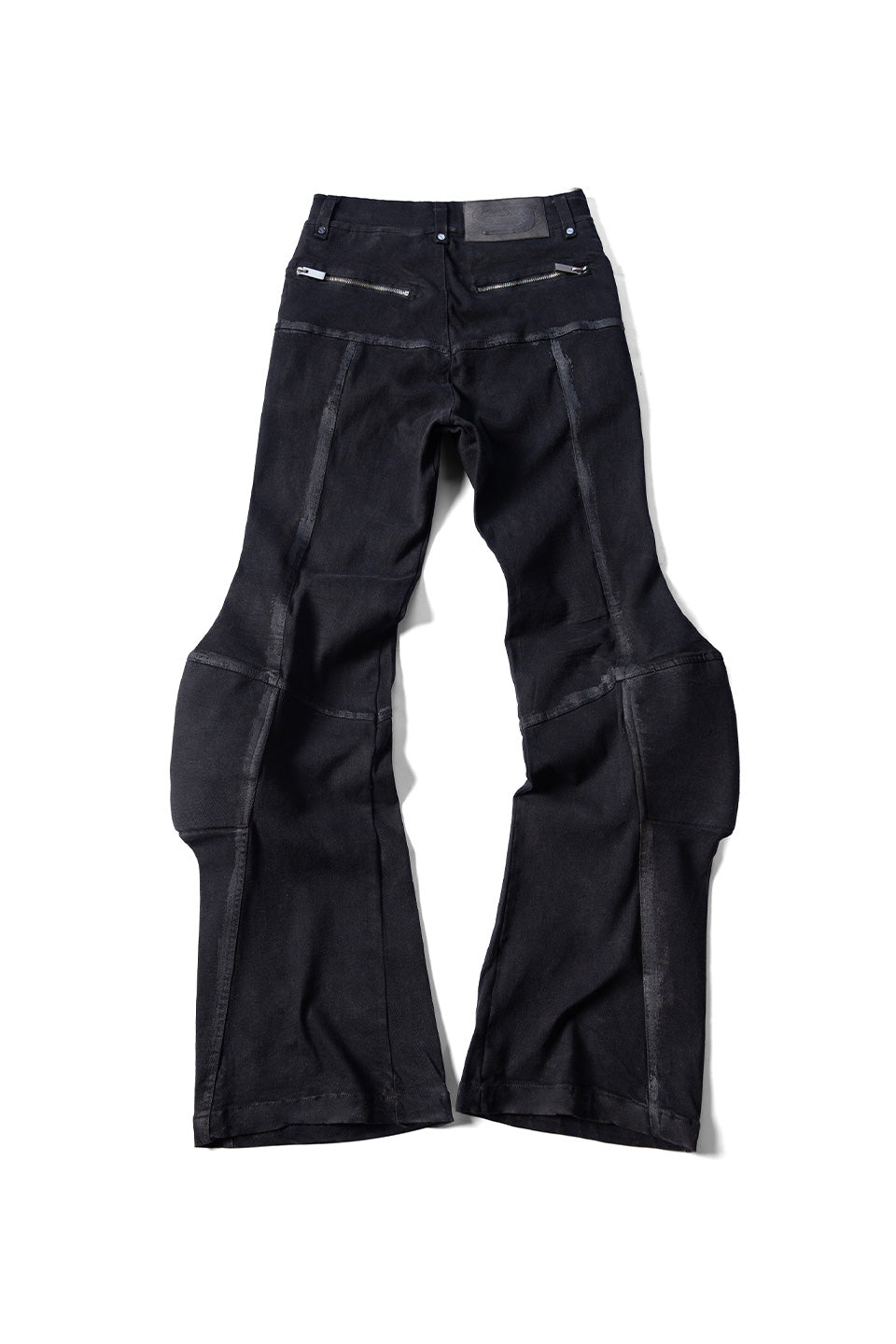 Padded Flared Denim Pants