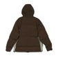 Patchwork Zipper Hooded Down Jacket