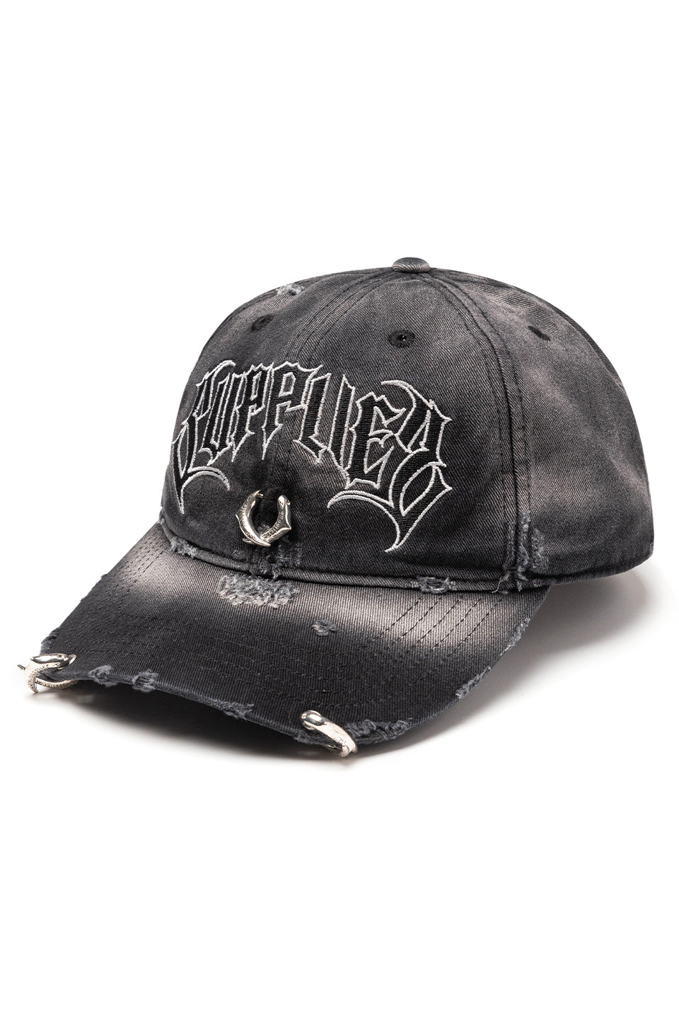 Pierced Logo 6 Panel Cap
