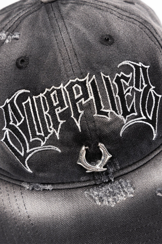 Pierced Logo 6 Panel Cap