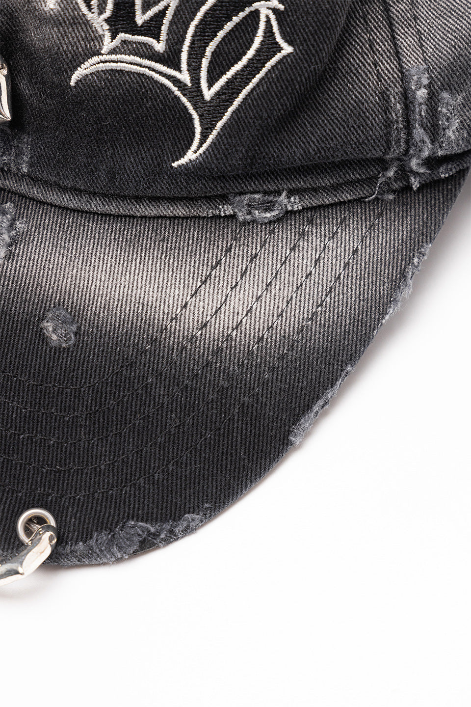 Pierced Logo 6 Panel Cap