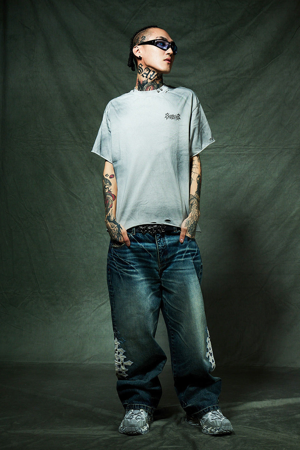 Pierced Tribal Bones Tee
