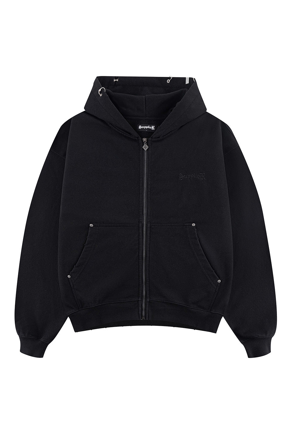 Pierced Tribal Cross Zip Hoodie｜SUPPLIER｜フーディー