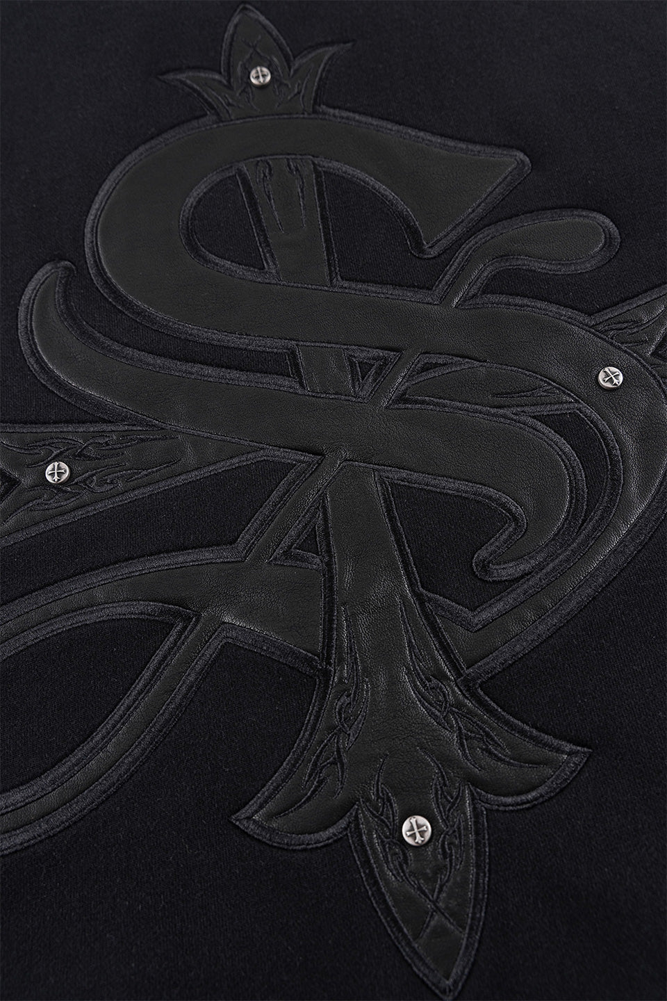 Pierced Tribal Cross Zip Hoodie