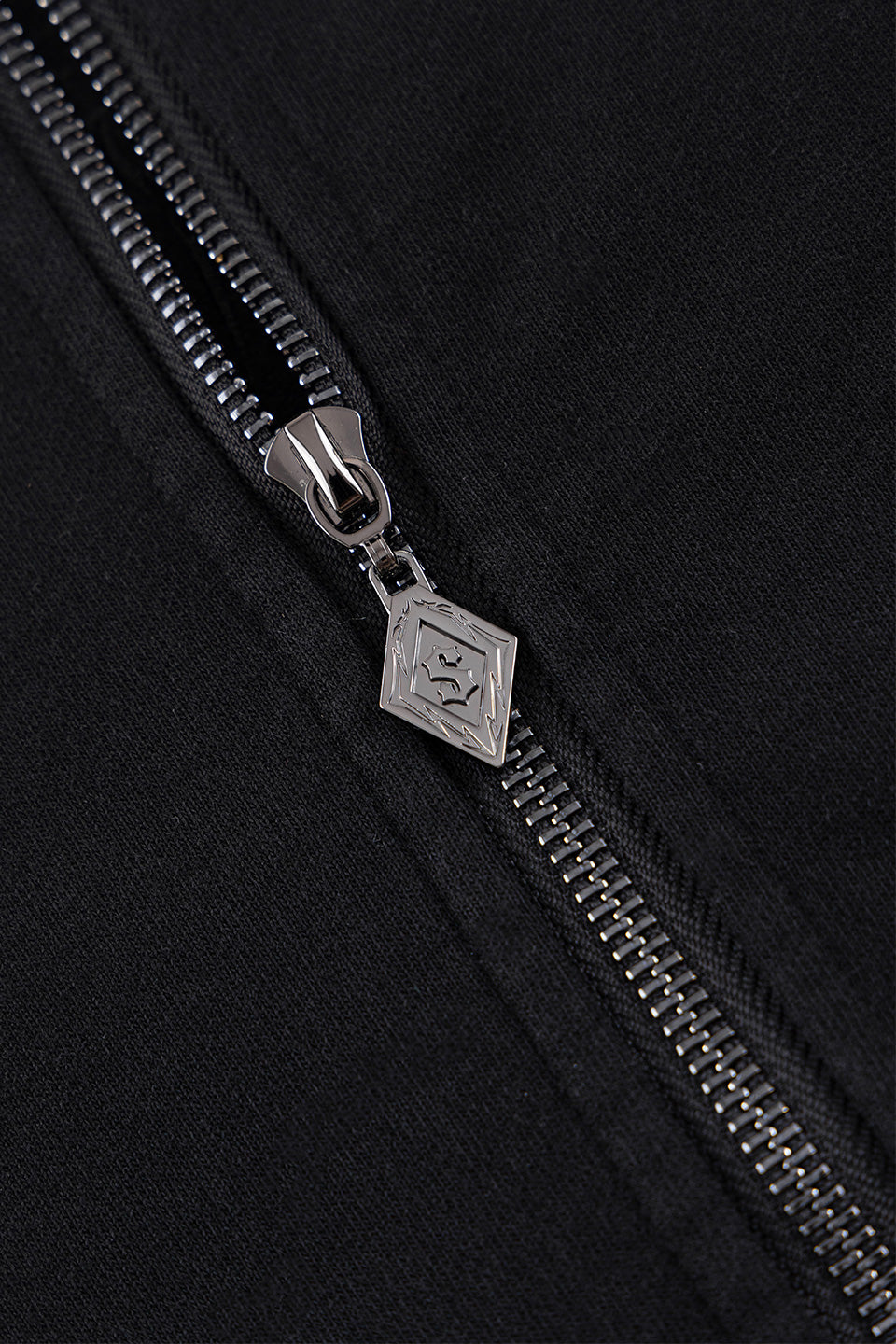 Pierced Tribal Cross Zip Hoodie