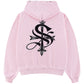 Pierced Tribal Cross Zip Hoodie