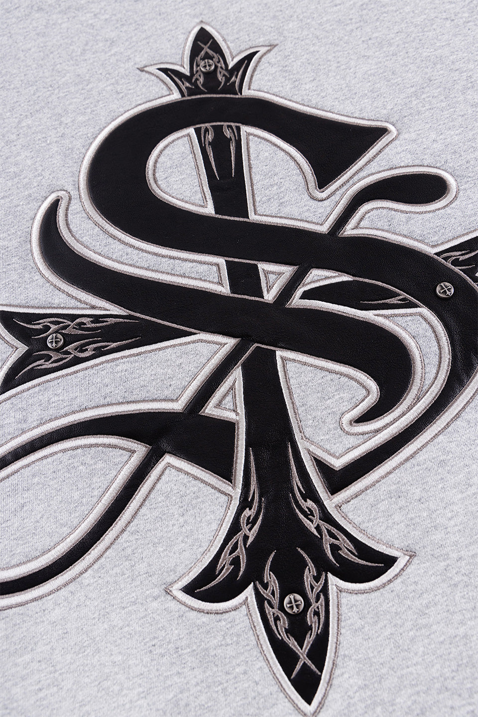 Pierced Tribal Cross Zip Hoodie