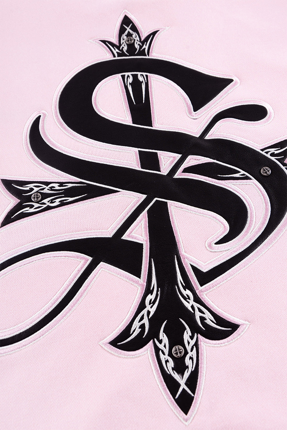 Pierced Tribal Cross Zip Hoodie