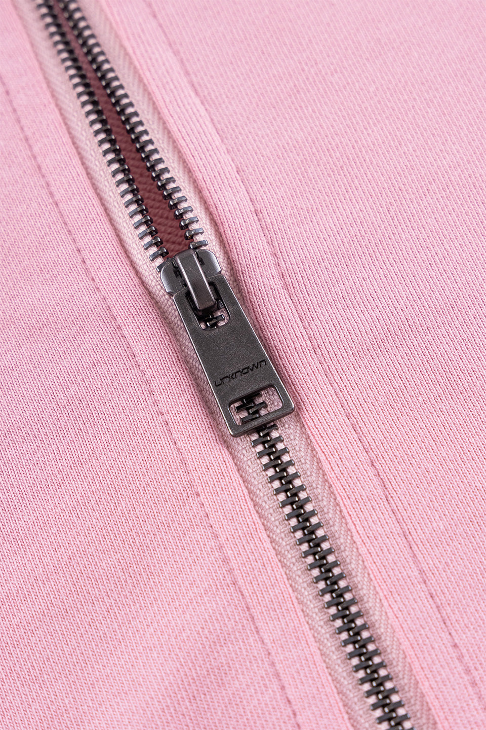 Pink Allover Cross Rhinestone Zip Hoodie