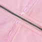 Pink Allover Cross Rhinestone Zip Hoodie
